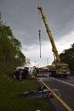 VU Gefahrgut LKW umgestuerzt A 4 Rich Koeln Hoehe AS Gummersbach P293